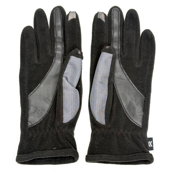 Isotoner Aris 115 Tech Touch Fleece Gloves One Size Gray Black - Picture 2 of 5